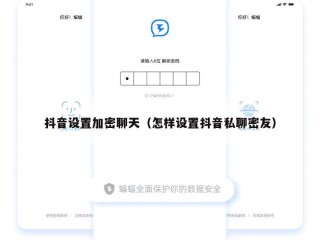 抖音设置加密聊天（怎样设置抖音私聊密友）