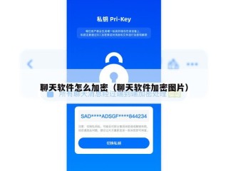 聊天软件怎么加密（聊天软件加密图片）