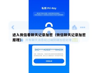 进入微信看聊天记录加密（微信聊天记录加密原理）