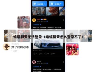蝙蝠聊天无法登录（蝙蝠聊天怎么登录不了）