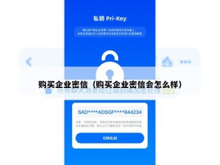 购买企业密信（购买企业密信会怎么样）
