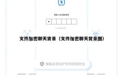 文件加密聊天背景（文件加密聊天背景图）