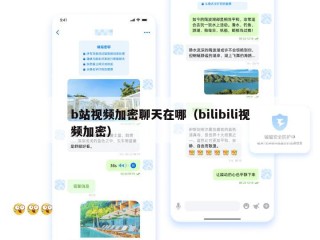 b站视频加密聊天在哪（bilibili视频加密）