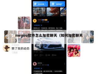 meyou软件怎么加密聊天（如何加密聊天）