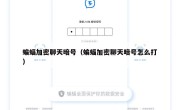蝙蝠加密聊天暗号（蝙蝠加密聊天暗号怎么打）