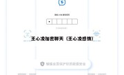 王心凌加密聊天（王心凌感情）
