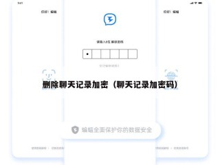 删除聊天记录加密（聊天记录加密码）