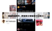 蝙蝠假面聊天（假面骑士蝙蝠是什么骑士）