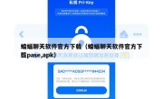 蝙蝠聊天软件官方下载（蝙蝠聊天软件官方下载pase,apk）
